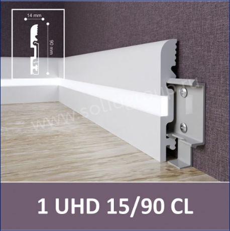 Плинтус 1 UHD 15/90 CL Белый