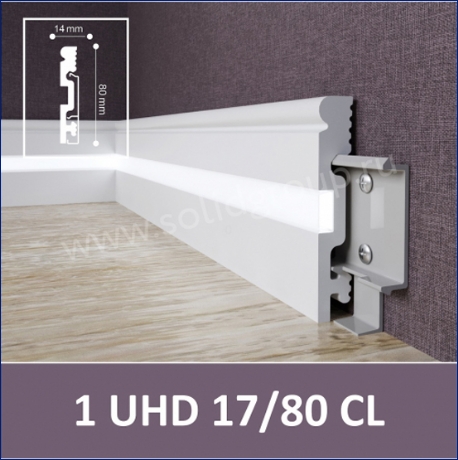 Плинтус 1 UHD 17/80 CL Белый
