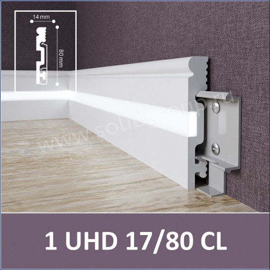 Интерьер с Плинтус 1 UHD 17/80 CL Белый Интерьер с Плинтус 1 UHD 17/80 CL Белый