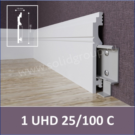 Плинтус 1 UHD 25/100 C Белый