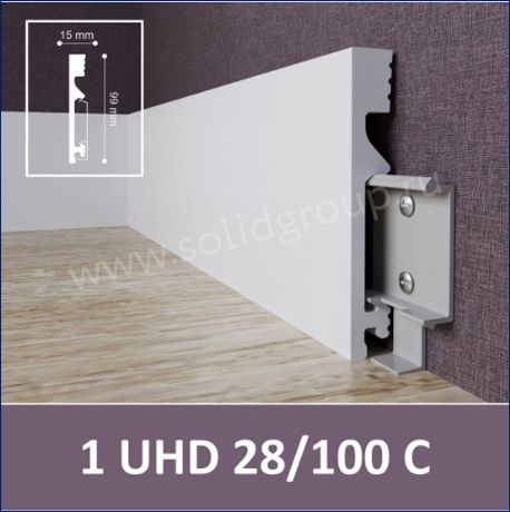 Плинтус 1 UHD 28/100 C Белый
